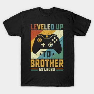 Vintage Leveled Up To Brother Est.2020 T-Shirt
